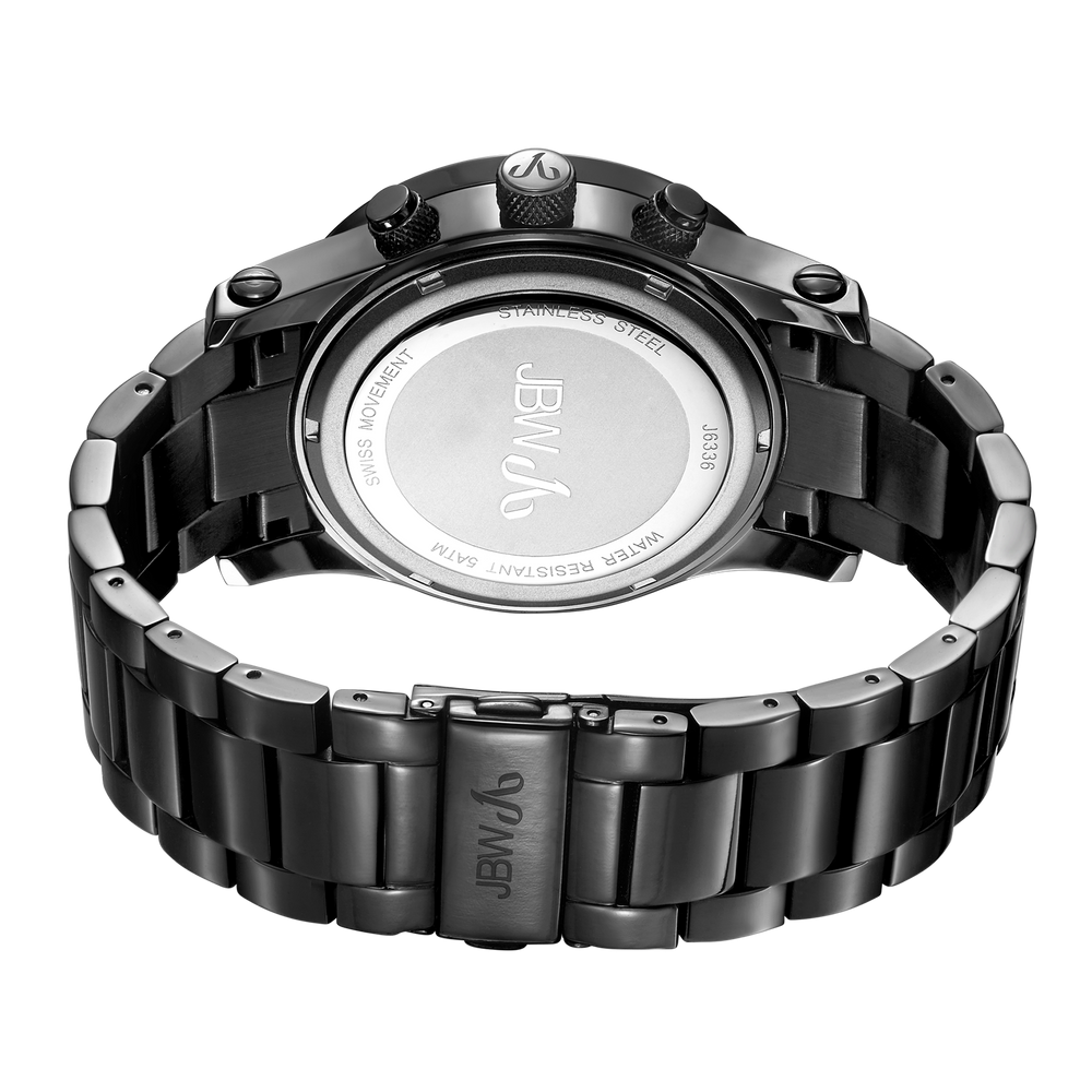 Jbw lynx j6336a black ion diamond watch back