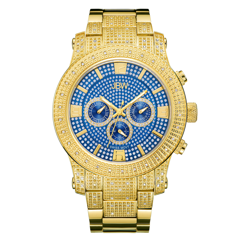 Jbw lynx j6336c gold gold diamond watch front