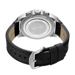 Jbw mohawk j6352a stainless steel black leather diamond watch back thumb