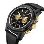 Jbw mohawk j6352c gold black leather diamond watch angle thumb