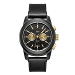 Jbw mohawk j6352c gold black leather diamond watch front thumb
