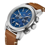 Jbw mohawk j6352d stainless steel brown leather diamond watch angle thumb