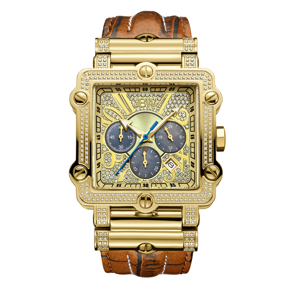 Jbw phantom jb 6215 238 a gold brown leather diamond watch front_9ed8c777 02b1 400a 9a56 a6c709059785