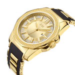 Jbw regal j6332a gold black silicone diamond watch angle thumb
