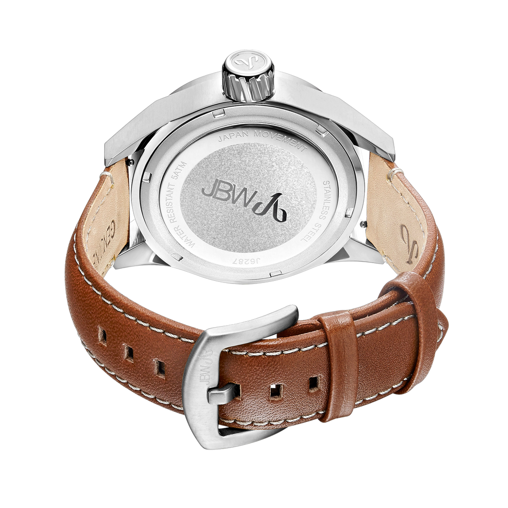 Jbw rook j6287f stainless steel brown leather diamond watch back_4b436e57 a383 4bb4 9116 a6951cdc7657