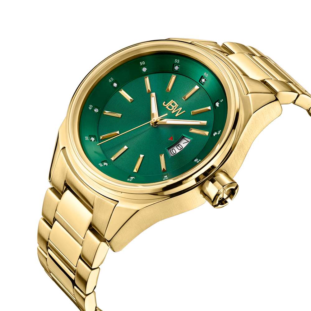 Jbw rook j6287i gold gold diamond watch angle