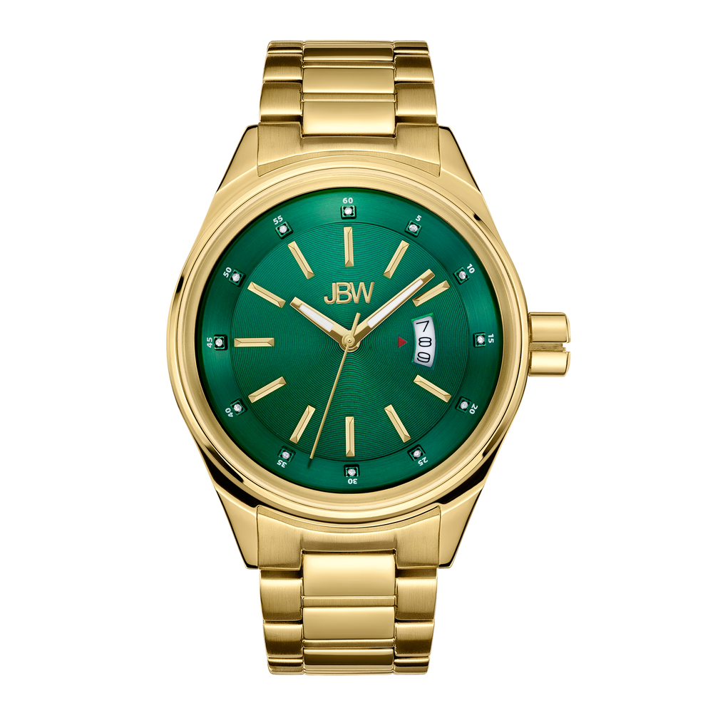 Jbw rook j6287i gold gold diamond watch front
