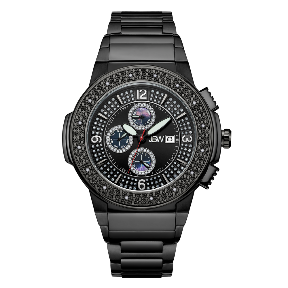 Jbw saxon jb 6101 g gunmetal gunmetal diamond watch front