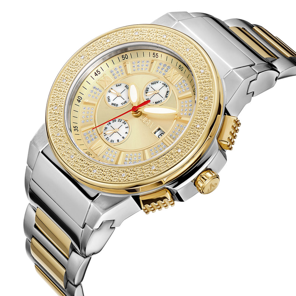 Jbw saxon jb 6101 l two tone stainless steel gold diamond watch angle_795771ec 80fb 4395 8f22 46651d418fbb