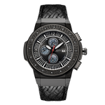 Jbw saxon jb 6101l i black ion black leather diamond watch front thumb