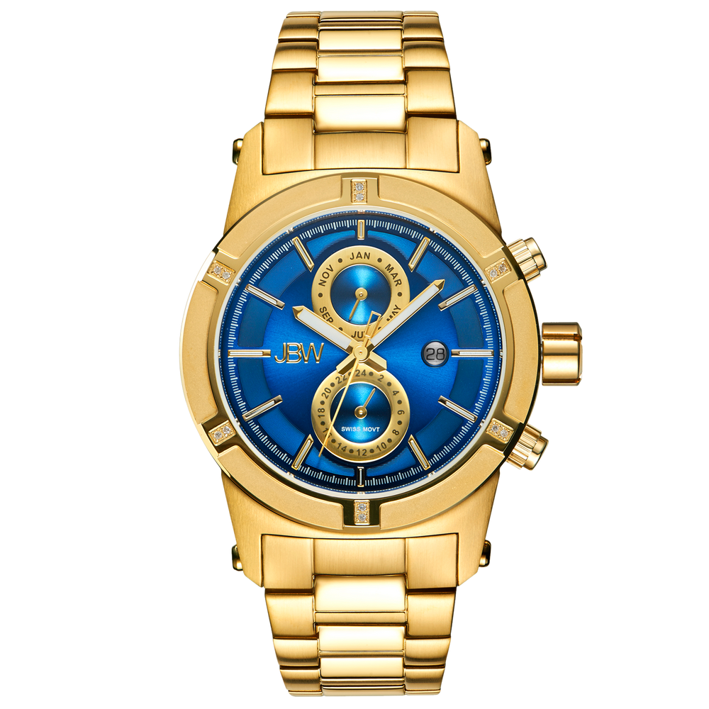 Jbw strider j6263h gold gold diamond watch front