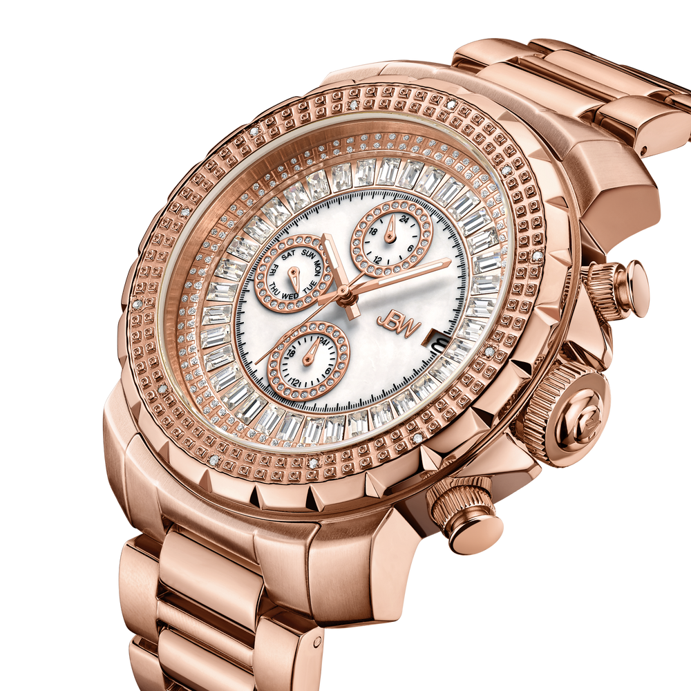 Jbw titus j6347e rose gold diamond watch angle