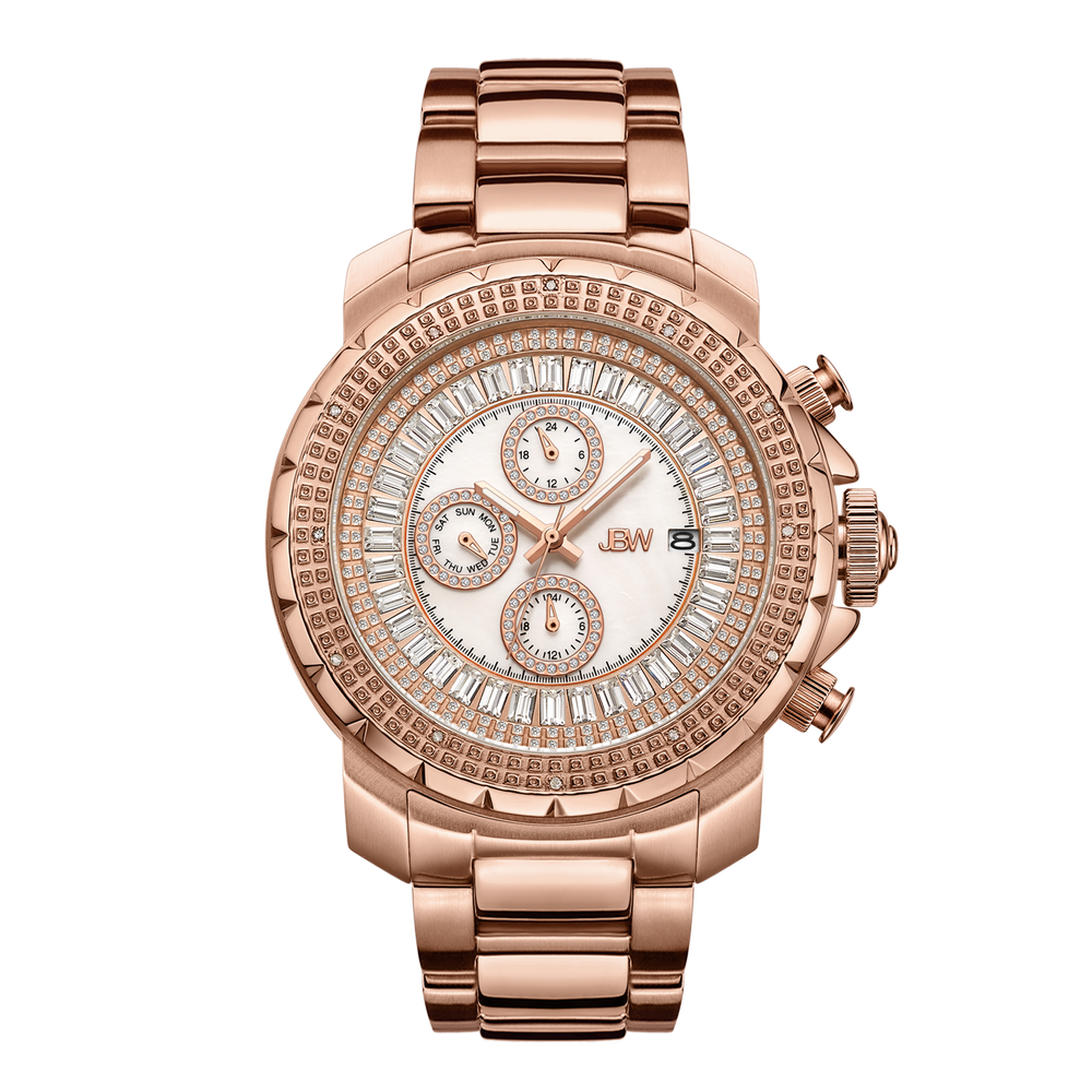 Jbw titus j6347e rose gold diamond watch front