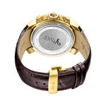 Jbw titus j6347l a gold brown leather diamond watch back thumb