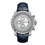 Jbw titus j6347l e stainless steel navy leather diamond watch front thumb