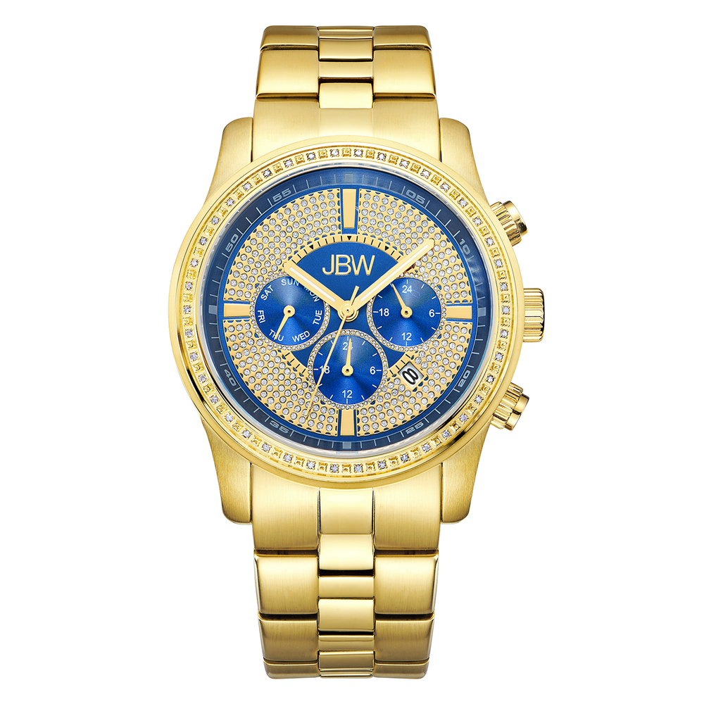 Jbw vanquish j6337e gold gold diamond watch front