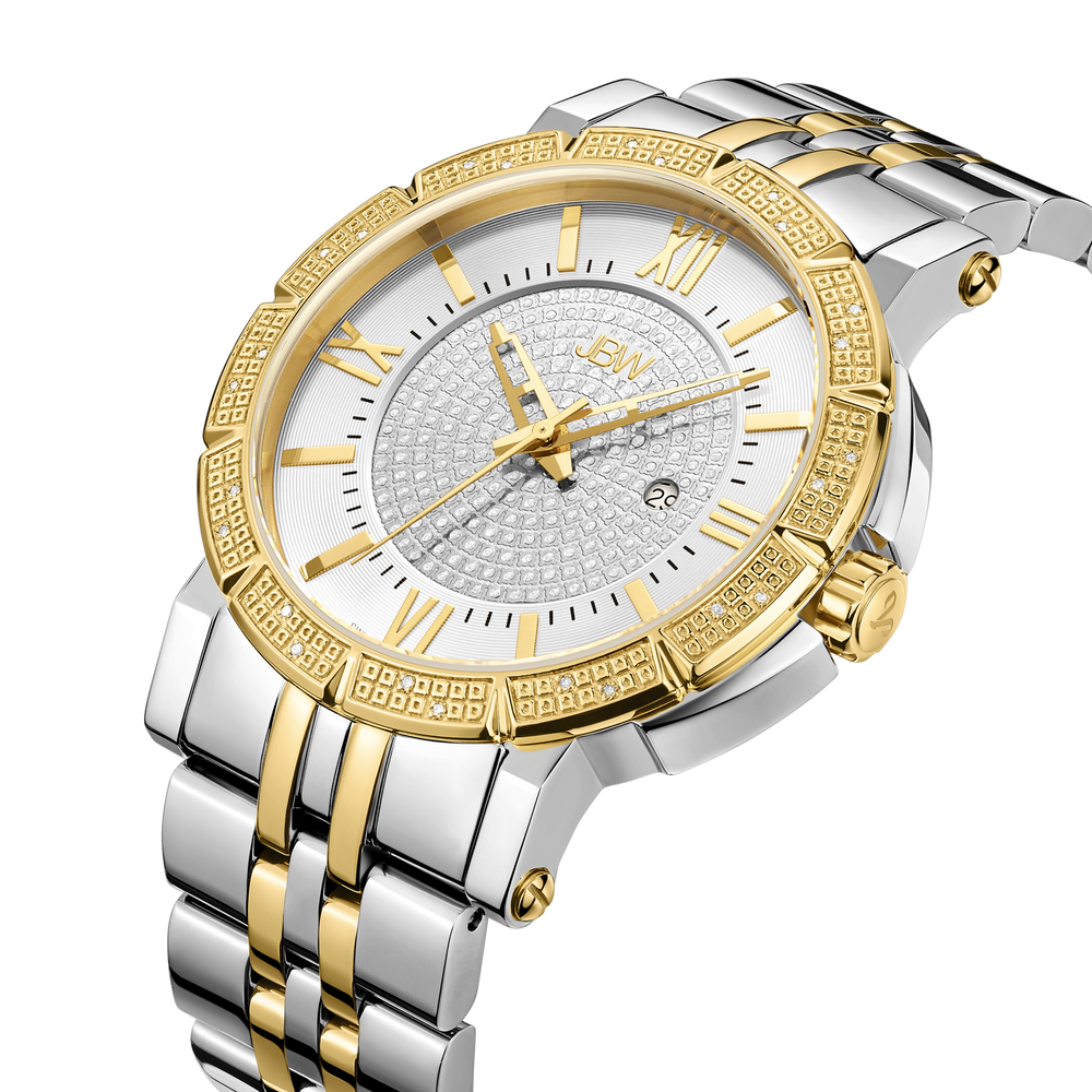 Jbw vault j6343c two tone stainless steel gold diamond watch angle_d0455b1c d49a 4caf b4d8 dc370cf28c5f