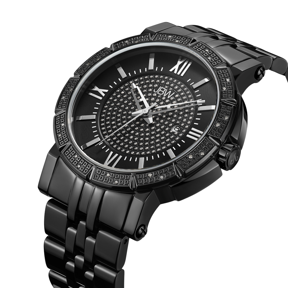 Jbw vault j6343d black diamond watch angle