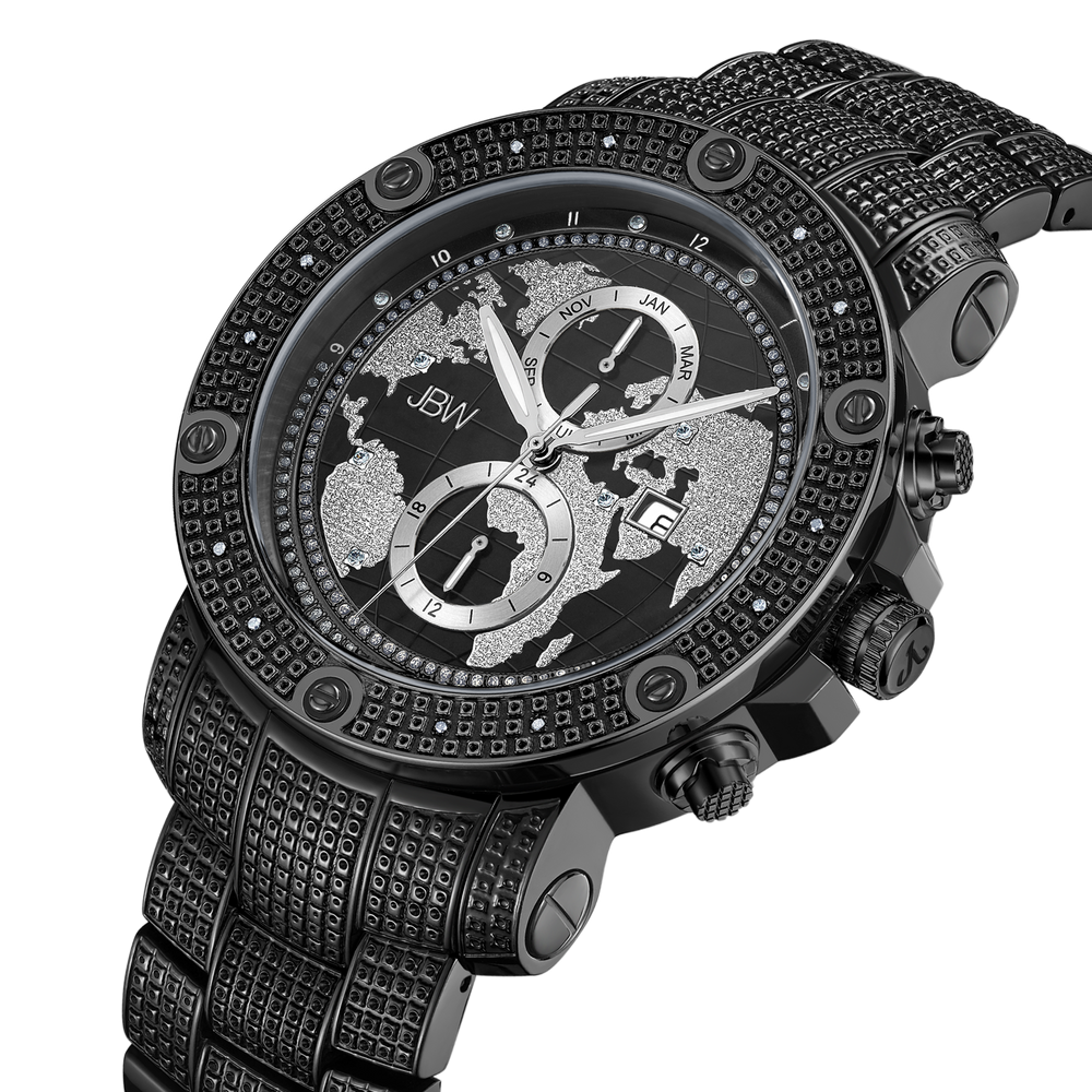 Jbw veyron j6360b black diamond watch angle