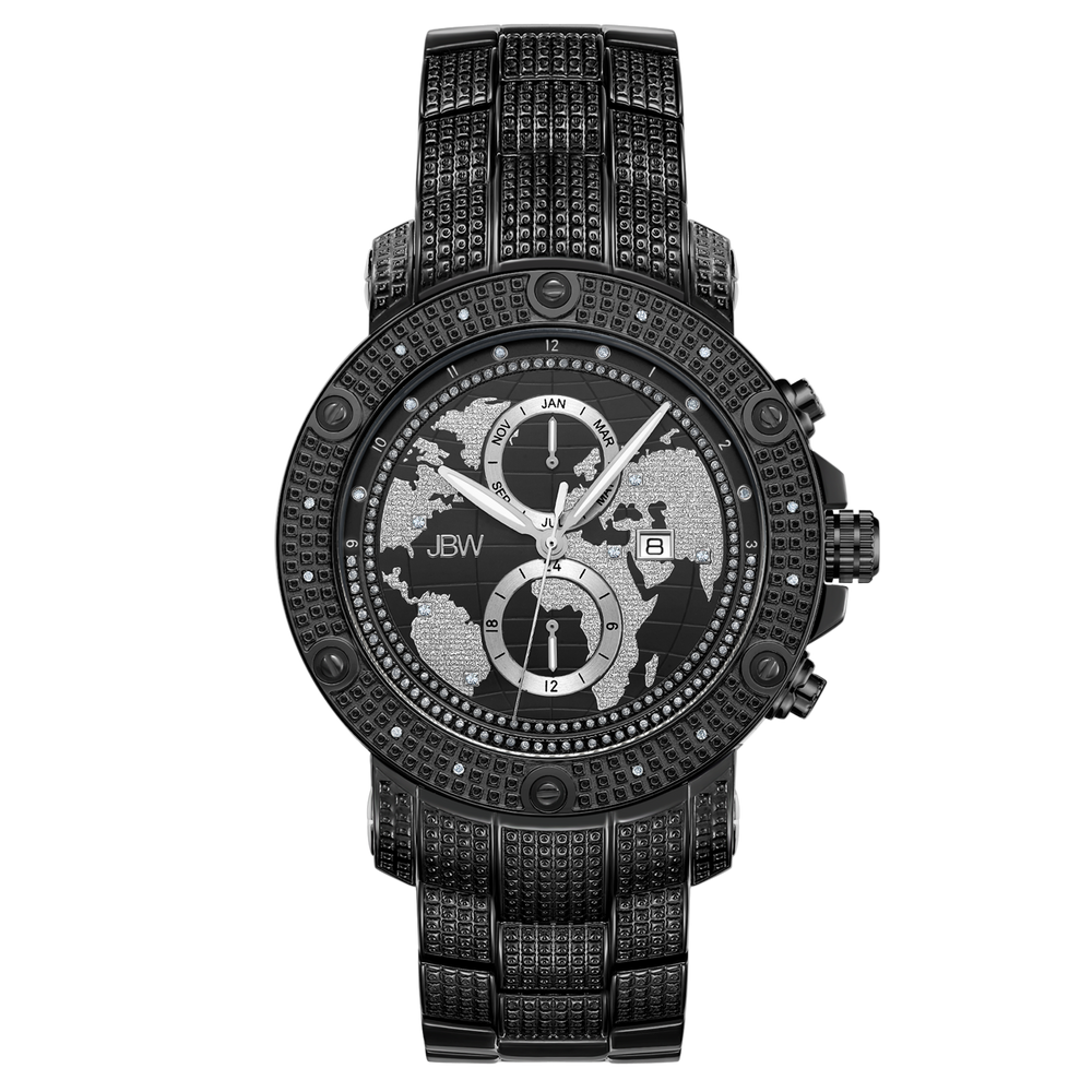 Jbw veyron j6360b black diamond watch front