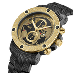 Jbw veyron j6360e two tone gold black diamond watch angle thumb
