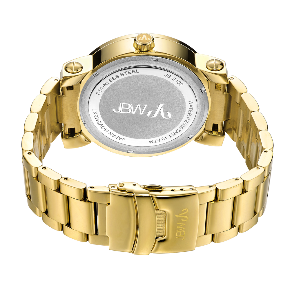 Jbw victor jb 8102 a gold gold diamond watch back