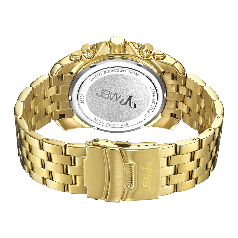 Jbw warren j6331d gold gold diamond watch back